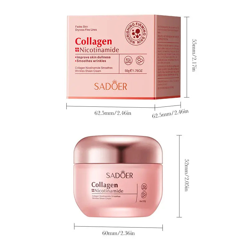 Korean Cream | Collagen & Niacinamide | Advanced Radiant & Firming Formula | Deep Hydrating K-Beauty Facial Care for Glowing Skin