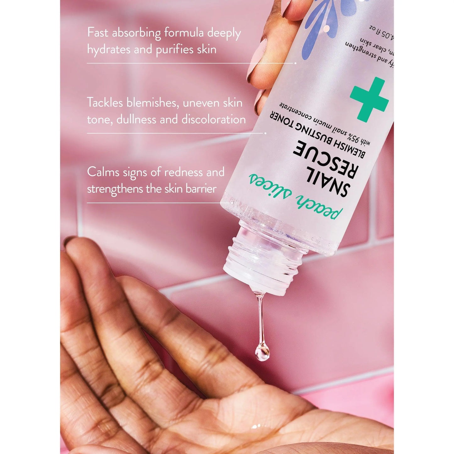Snail Rescue Blemish-Busting Toner with Hyaluronic Acid for Clear Complexion