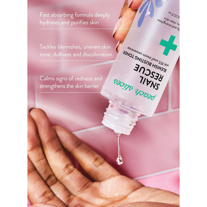 Snail Rescue Blemish-Busting Toner with Hyaluronic Acid for Clear Complexion