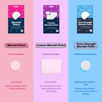 Hanhoo Hydrocolloid Blemish Patches for Acne Treatment and Skin Repair - Invisible Pimple Patches